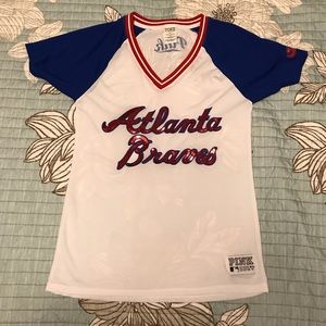 Pink Atlanta Braves mess jersey